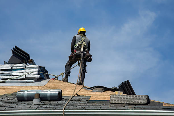Professional Storm Damage Roof Repair technician working in Westtown, NY